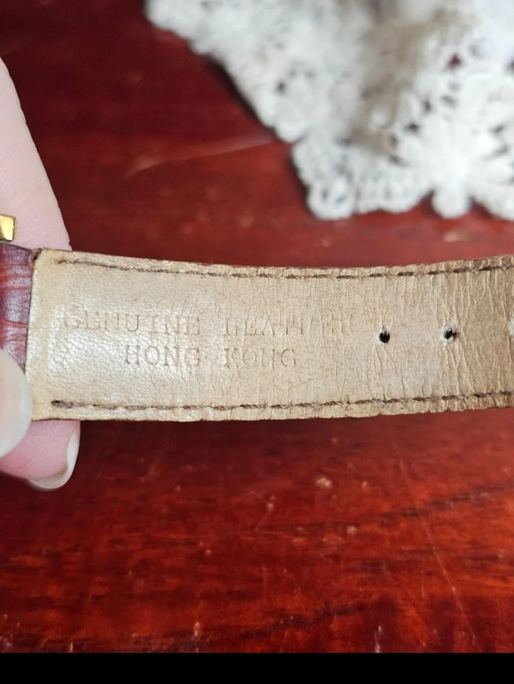 Fossil Brown Leather Strap Watch with Gold Case